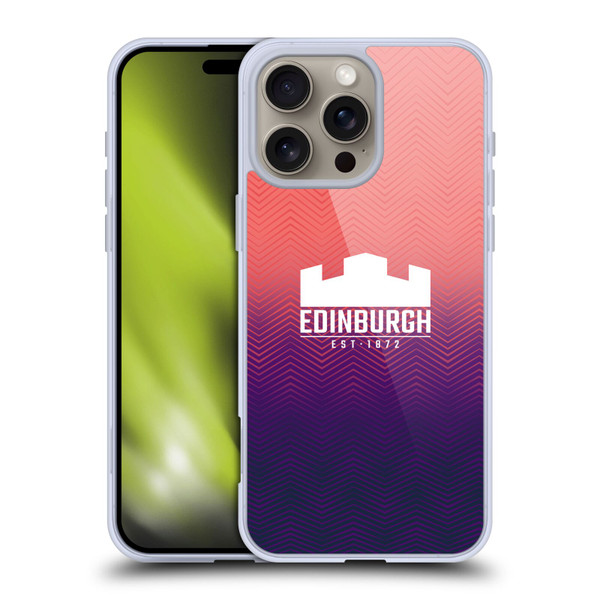 Edinburgh Rugby Graphic Art Training Soft Gel Case for Apple iPhone 16 Pro Max