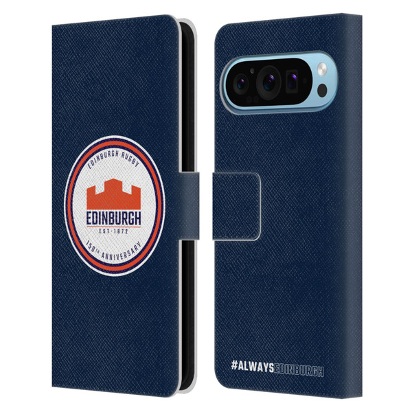 Edinburgh Rugby Graphics 150th Logo Leather Book Wallet Case Cover For Google Pixel 9 / Pixel 9 Pro
