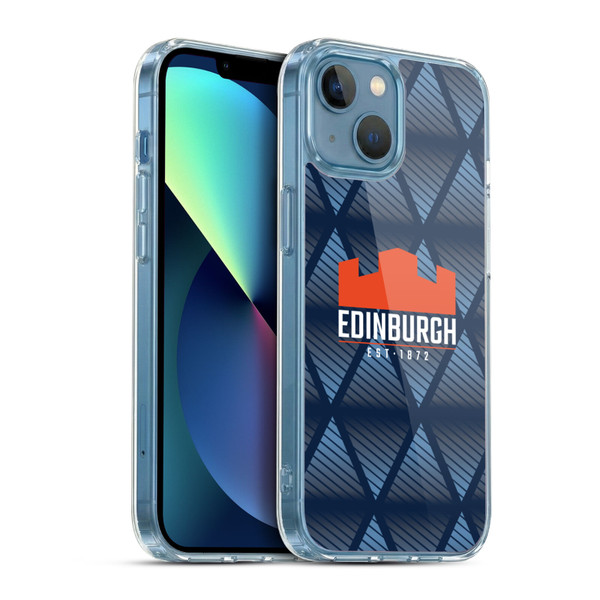 Edinburgh Rugby Graphics Pattern Soft Gel Case for Apple iPhone 13 Mini & MagSafe