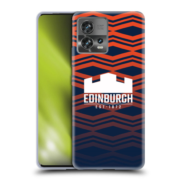 Edinburgh Rugby Graphics Pattern Gradient Soft Gel Case for Motorola Moto Edge 30 Fusion