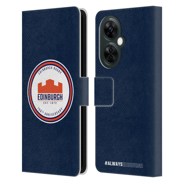 Edinburgh Rugby Graphics 150th Logo Leather Book Wallet Case Cover For OnePlus Nord CE 3 Lite 5G