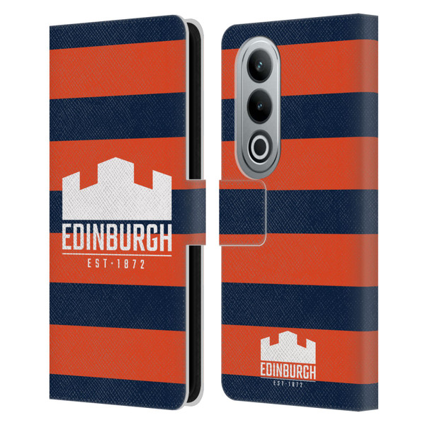 Edinburgh Rugby Graphics Stripes Leather Book Wallet Case Cover For OPPO OnePlus Ace 3V 5G