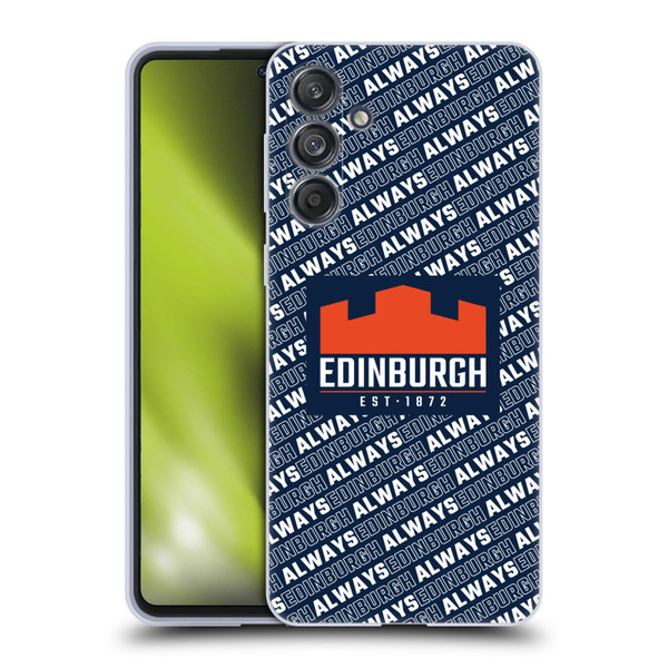 Edinburgh Rugby Graphics Logo Pattern Soft Gel Case for Samsung Galaxy M55 5G
