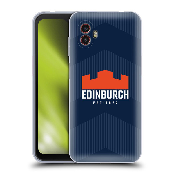 Edinburgh Rugby Graphics Lines Soft Gel Case for Samsung Galaxy Xcover6 Pro/Pro2