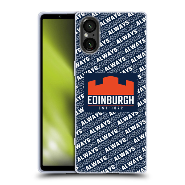 Edinburgh Rugby Graphics Logo Pattern Soft Gel Case for Sony Xperia 5 V 5G