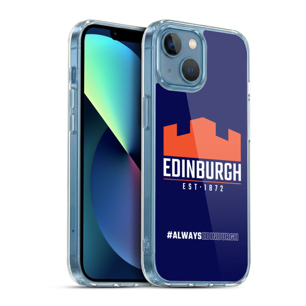 Edinburgh Rugby Logo 2 Always Edinburgh Soft Gel Case for Apple iPhone 13 Mini & MagSafe