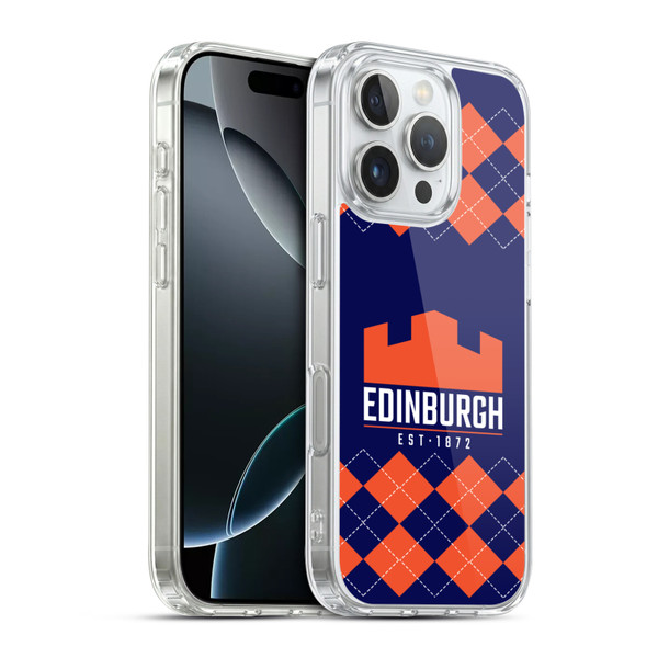 Edinburgh Rugby Logo 2 Argyle Soft Gel Case for Apple iPhone 16 Pro & MagSafe