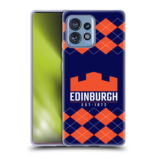 Edinburgh Rugby Logo 2 Argyle Soft Gel Case for Motorola Moto Edge 40 Pro