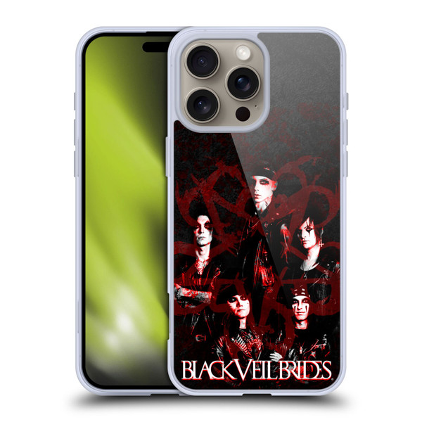 Black Veil Brides Band Members Group Soft Gel Case for Apple iPhone 16 Pro Max