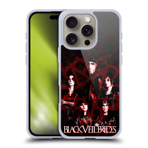 Black Veil Brides Band Members Group Soft Gel Case for Apple iPhone 16 Pro
