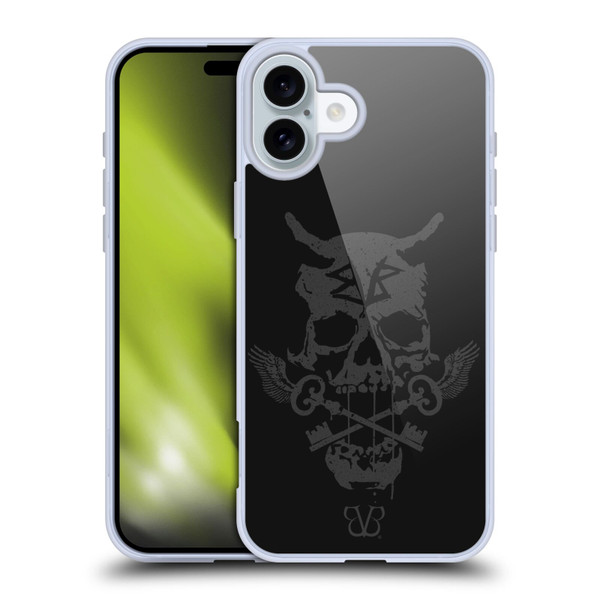 Black Veil Brides Band Art Skull Keys Soft Gel Case for Apple iPhone 16 Plus