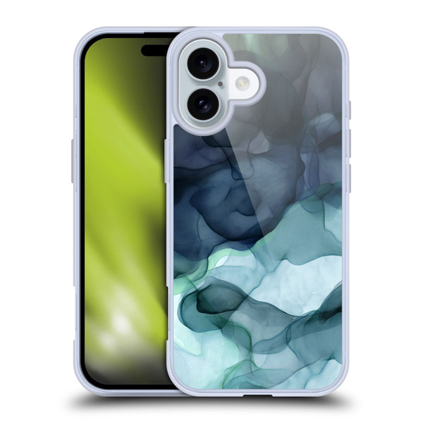 UtArt Dark Night Marble Heavy Smoke Soft Gel Case for Apple iPhone 16