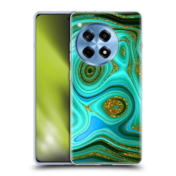 UtArt Malachite Emerald Liquid Gem Soft Gel Case for OPPO OnePlus Ace 3 5G