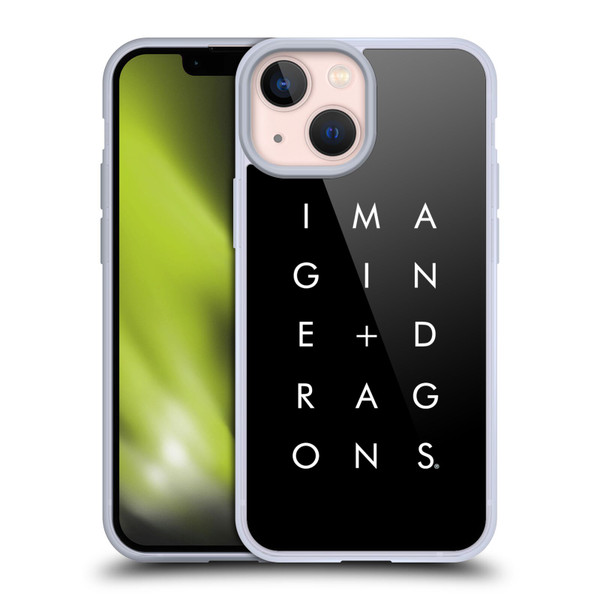 Imagine Dragons Key Art Stacked Logo Soft Gel Case for Apple iPhone 13 Mini