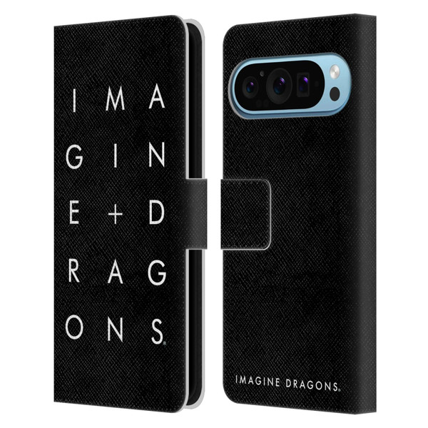 Imagine Dragons Key Art Stacked Logo Leather Book Wallet Case Cover For Google Pixel 9 / Pixel 9 Pro