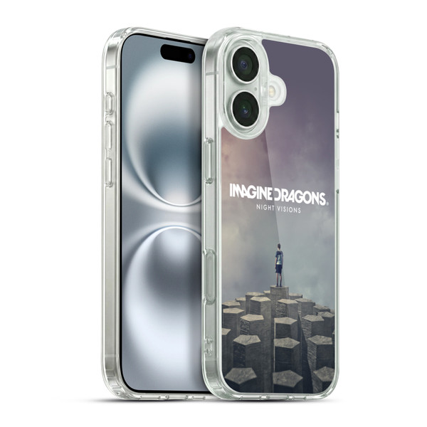 Imagine Dragons Key Art Night Visions Album Cover Soft Gel Case for Apple iPhone 16 Plus & MagSafe