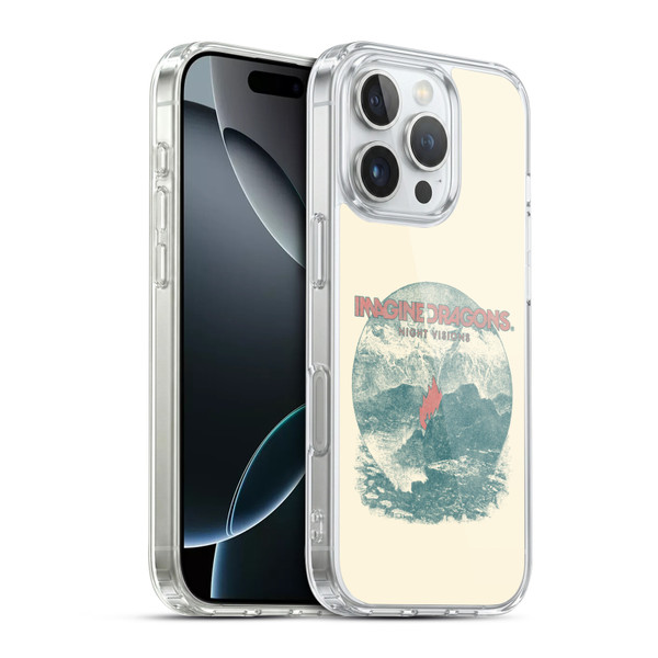 Imagine Dragons Key Art Flame Night Visions Soft Gel Case for Apple iPhone 16 Pro & MagSafe