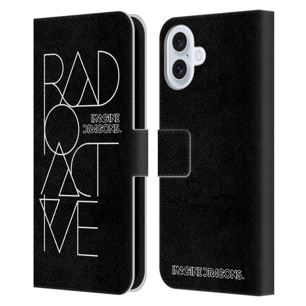 Imagine Dragons Key Art Radioactive Leather Book Wallet Case Cover For Apple iPhone 16 Plus