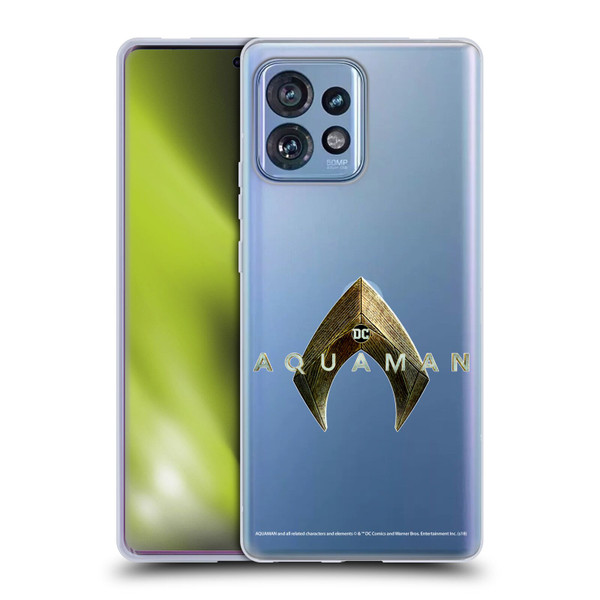 Aquaman Movie Logo Main Soft Gel Case for Motorola Moto Edge 40 Pro