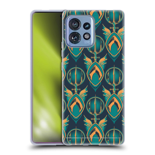 Aquaman Movie Logo Pattern Soft Gel Case for Motorola Moto Edge 40 Pro