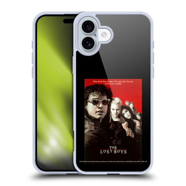 The Lost Boys Characters Poster Soft Gel Case for Apple iPhone 16 Plus