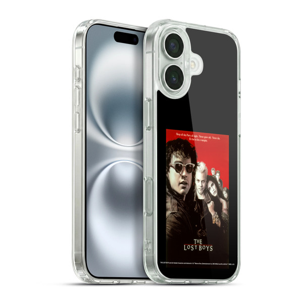 The Lost Boys Characters Poster Soft Gel Case for Apple iPhone 16 Plus & MagSafe