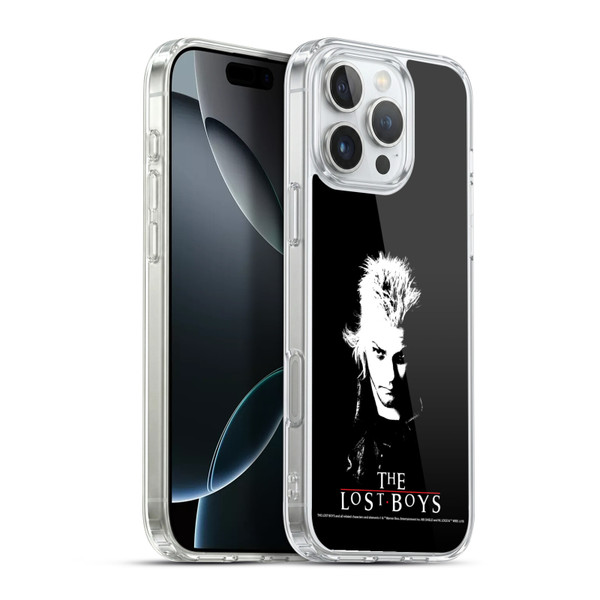 The Lost Boys Characters David Black And White Soft Gel Case for Apple iPhone 16 Pro Max & MagSafe
