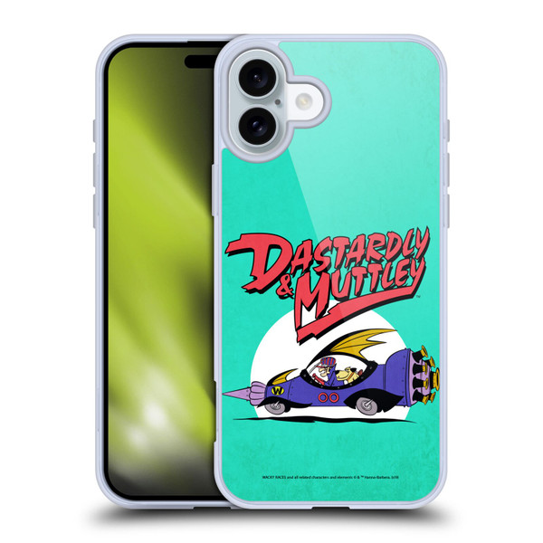 Wacky Races Classic Automobile Soft Gel Case for Apple iPhone 16 Plus