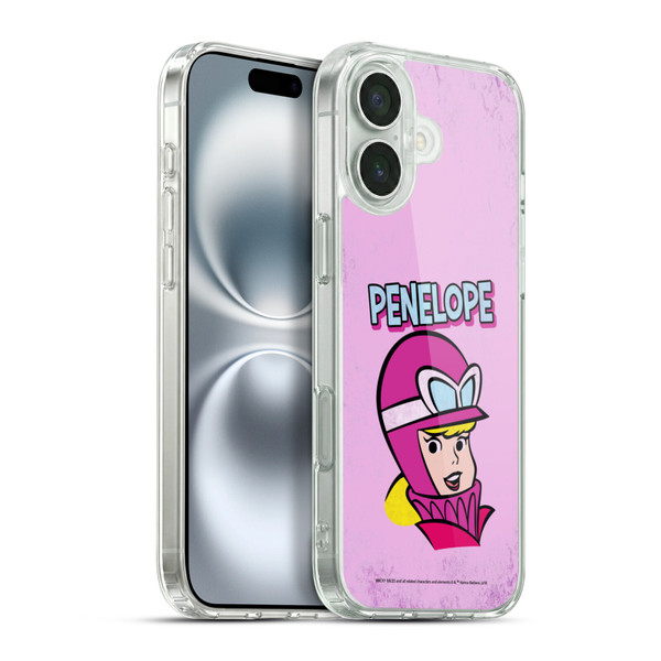 Wacky Races Classic Penelope Soft Gel Case for Apple iPhone 16 Plus & MagSafe