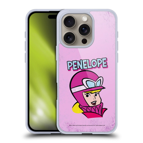 Wacky Races Classic Penelope Soft Gel Case for Apple iPhone 16 Pro