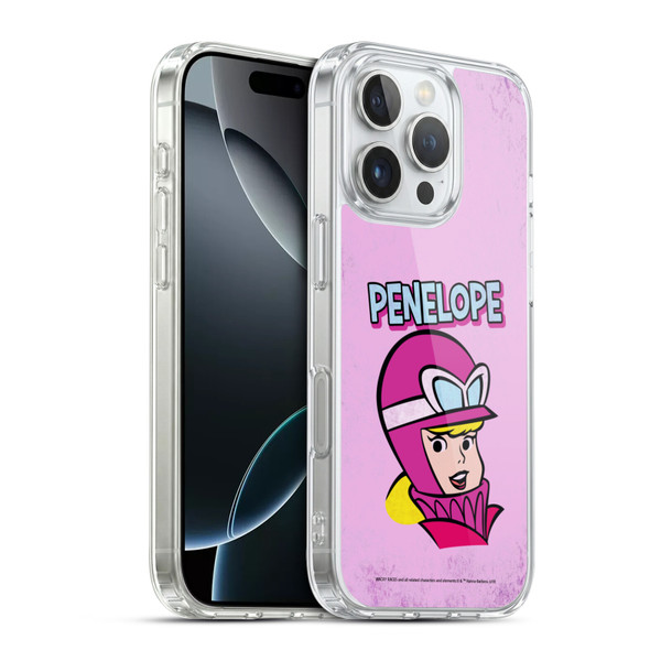 Wacky Races Classic Penelope Soft Gel Case for Apple iPhone 16 Pro & MagSafe