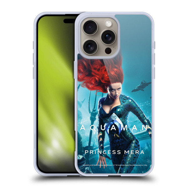 Aquaman Movie Posters Princess Mera Soft Gel Case for Apple iPhone 16 Pro Max