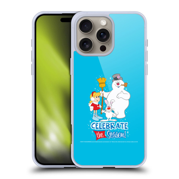 Frosty the Snowman Movie Key Art Celebrate Soft Gel Case for Apple iPhone 16 Pro Max