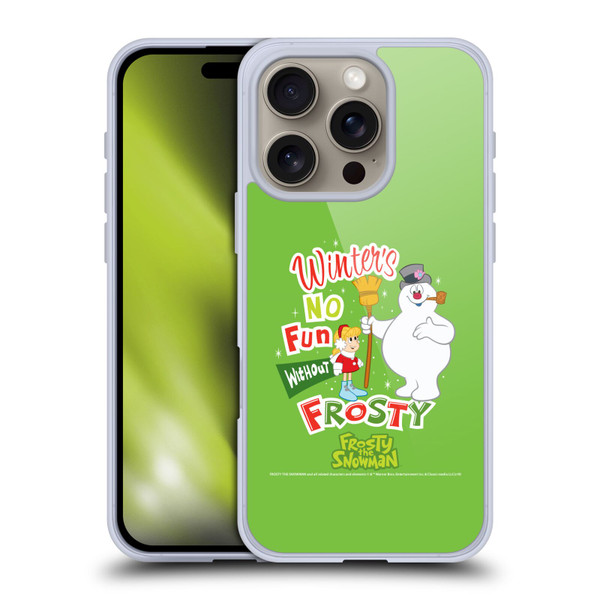 Frosty the Snowman Movie Key Art Winters Soft Gel Case for Apple iPhone 16 Pro