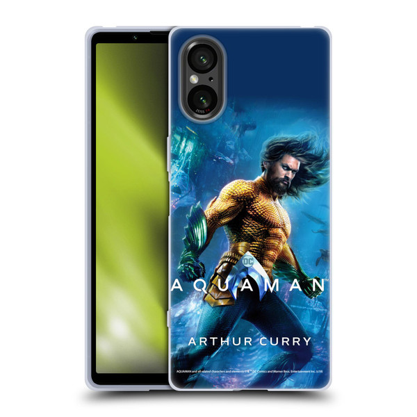 Aquaman Movie Posters Arthur Curry Soft Gel Case for Sony Xperia 5 V 5G
