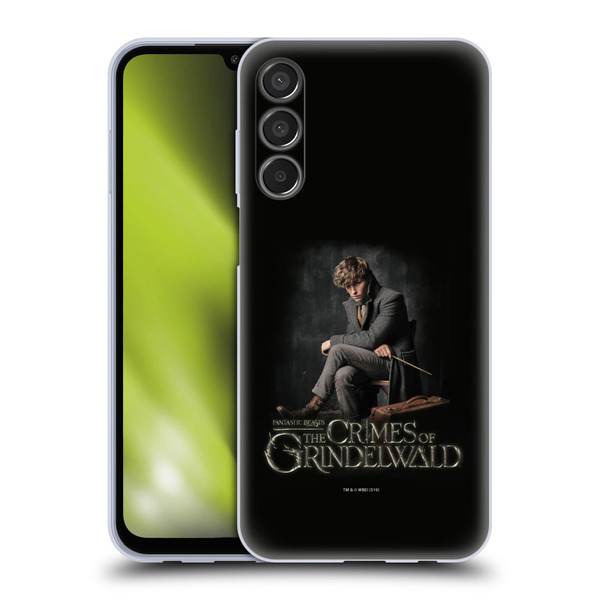 Fantastic Beasts The Crimes Of Grindelwald Character Art Newt Sitting Soft Gel Case for Samsung Galaxy M15/F15 5G