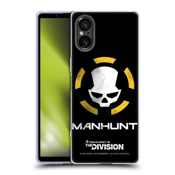 Tom Clancy's The Division Dark Zone Manhunt Logo Soft Gel Case for Sony Xperia 5 V 5G