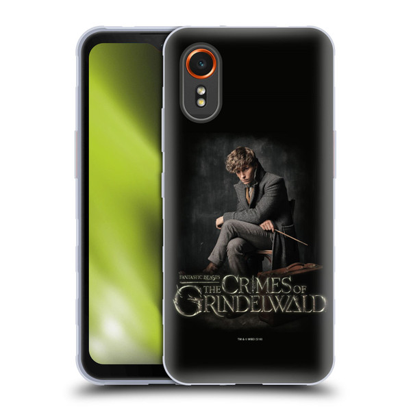 Fantastic Beasts The Crimes Of Grindelwald Character Art Newt Sitting Soft Gel Case for Samsung Galaxy Xcover7 5G
