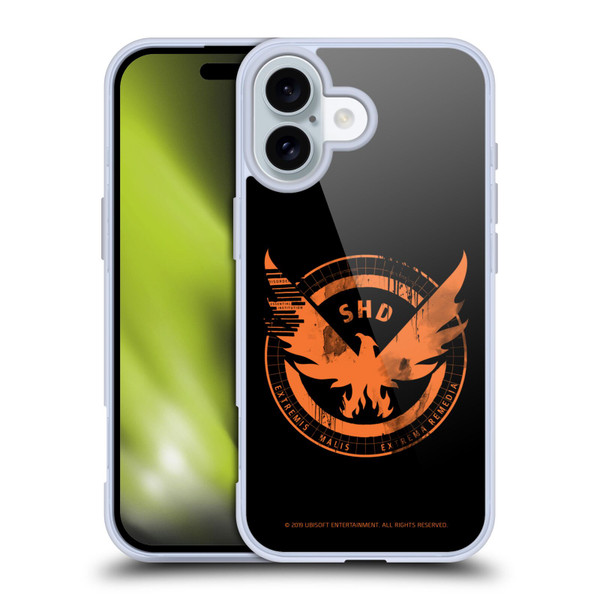 Tom Clancy's The Division Key Art Logo Black Soft Gel Case for Apple iPhone 16
