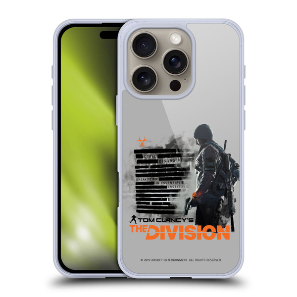 Tom Clancy's The Division Key Art Character Soft Gel Case for Apple iPhone 16 Pro