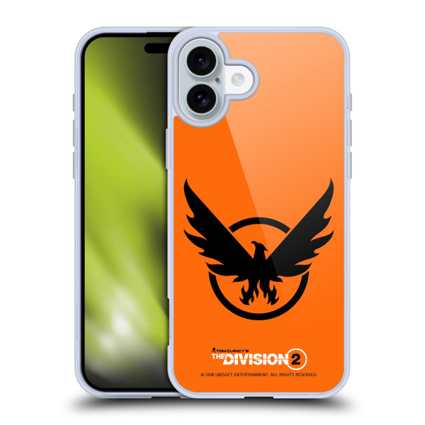 Tom Clancy's The Division 2 Logo Art Phoenix 2 Soft Gel Case for Apple iPhone 16 Plus