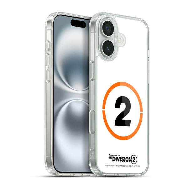 Tom Clancy's The Division 2 Logo Art Ring 2 Soft Gel Case for Apple iPhone 16 Plus & MagSafe