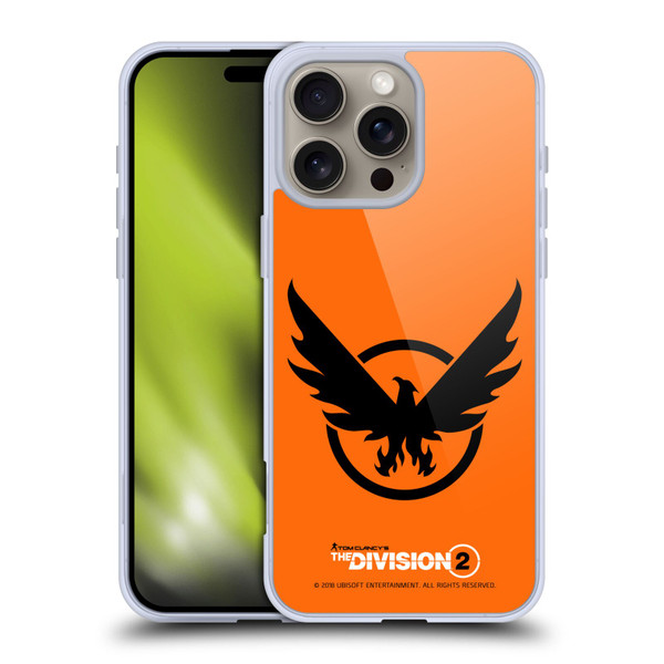 Tom Clancy's The Division 2 Logo Art Phoenix 2 Soft Gel Case for Apple iPhone 16 Pro Max