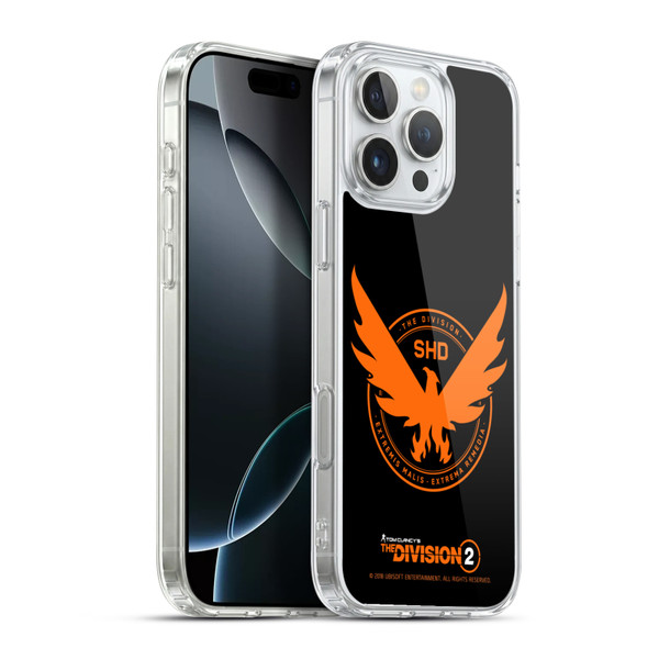 Tom Clancy's The Division 2 Logo Art Phoenix Soft Gel Case for Apple iPhone 16 Pro Max & MagSafe