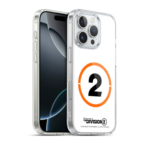 Tom Clancy's The Division 2 Logo Art Ring 2 Soft Gel Case for Apple iPhone 16 Pro & MagSafe