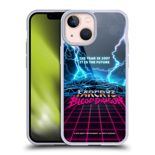 Far Cry 3 Blood Dragon Key Art Logo Soft Gel Case for Apple iPhone 13 Mini