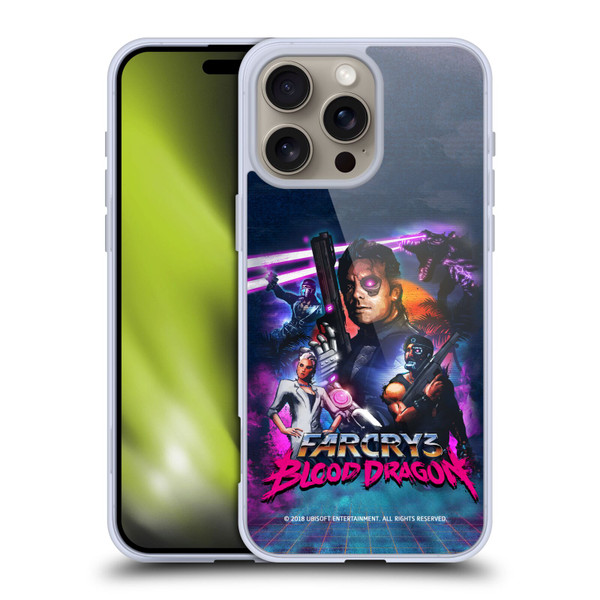 Far Cry 3 Blood Dragon Key Art Cover Soft Gel Case for Apple iPhone 16 Pro Max