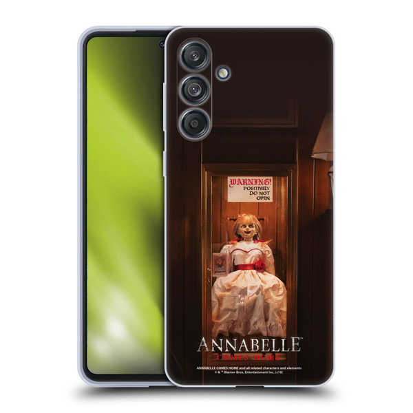 Annabelle Comes Home Doll Photography Do Not Open Soft Gel Case for Samsung Galaxy M55 5G