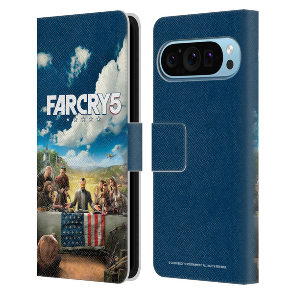 Far Cry 5 Key Art And Logo Main Leather Book Wallet Case Cover For Google Pixel 9 / Pixel 9 Pro