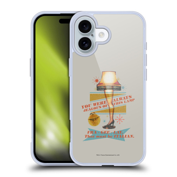 A Christmas Story Composed Art Leg Lamp Soft Gel Case for Apple iPhone 16